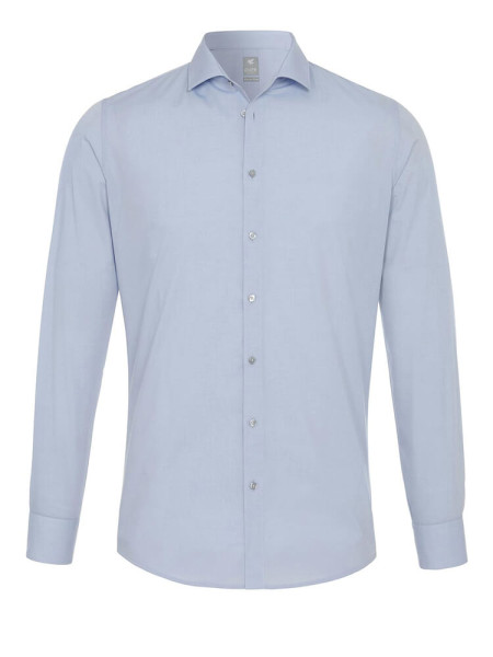 Chemise Pure EXTRA SLIM UNI STRETCH bleu clair avec col cutaway en coupe super étroite