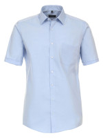 Redmond shirt COMFORT FIT UNI POPELINE light blue with Kent collar in classic cut