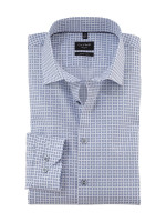 Olymp shirt NO. SIX PRINT white with New York Kent collar in super slim cut