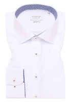 Eterna shirt COMFORT FIT UNI POPELINE white with Kent collar in classic cut