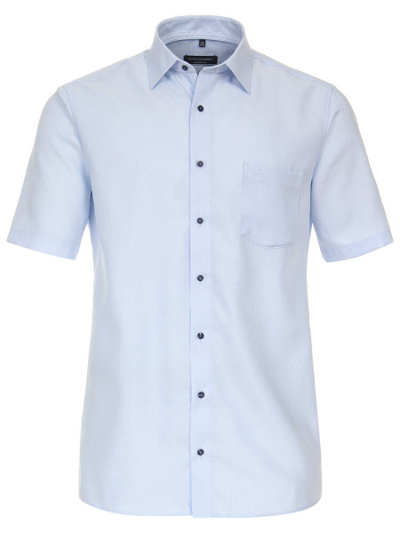 CasaModa shirt COMFORT FIT STRUCTURE light blue with Kent collar in classic cut