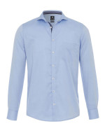 Chemise Pure MODERN FIT TWILL bleu clair avec col cutaway en coupe moderne