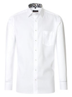 Redmond shirt MODERN FIT STRUCTURE white with Kent collar in modern cut