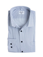 Marvelis shirt MODERN FIT UNI POPELINE white with New Kent collar in modern cut