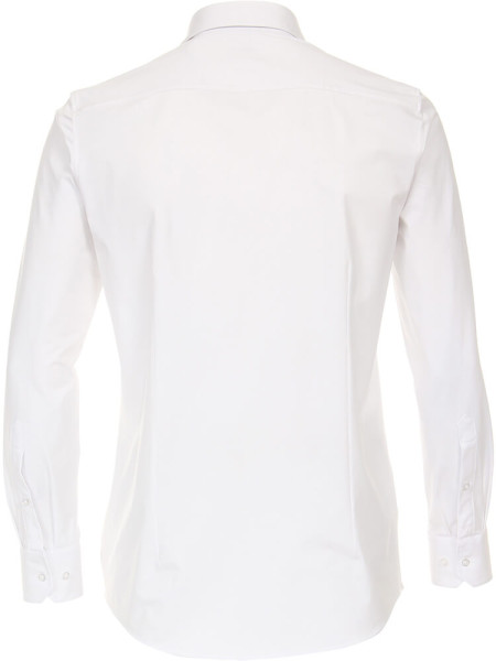 Venti overhemd MODERN FIT JERSEY wit met Kent-kraag in moderne snit