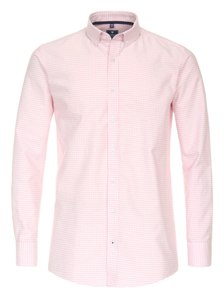 Redmond Hemd REGULAR FIT FEIN OXFORD rosa mit Button Down Kragen in klassischer Schnittform