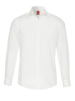 Pure shirt SLIM FIT UNI POPELINE beige with cutaway collar in narrow cut