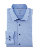 Olymp shirt LUXOR modern fit JERSEY light blue with New Kent collar in modern cut