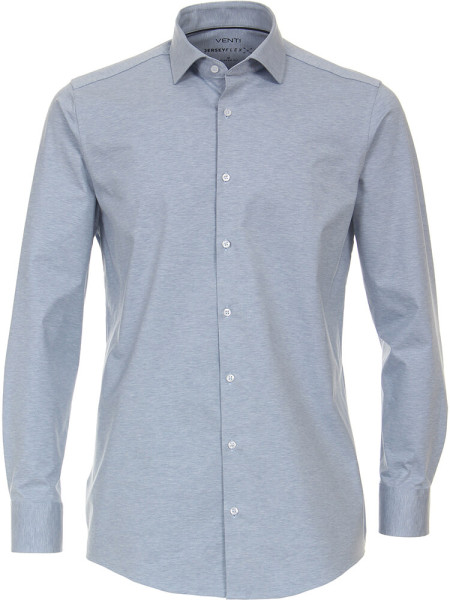 Chemise Venti MODERN FIT JERSEY bleu clair avec col Kent en coupe moderne