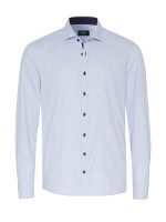 Pure shirt MODERN FIT STRUCTURE light blue with cutaway collar in modern cut