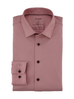 Chemise Olymp LUXOR modern fit JERSEY rose avec col Nouveau Kent en coupe moderne