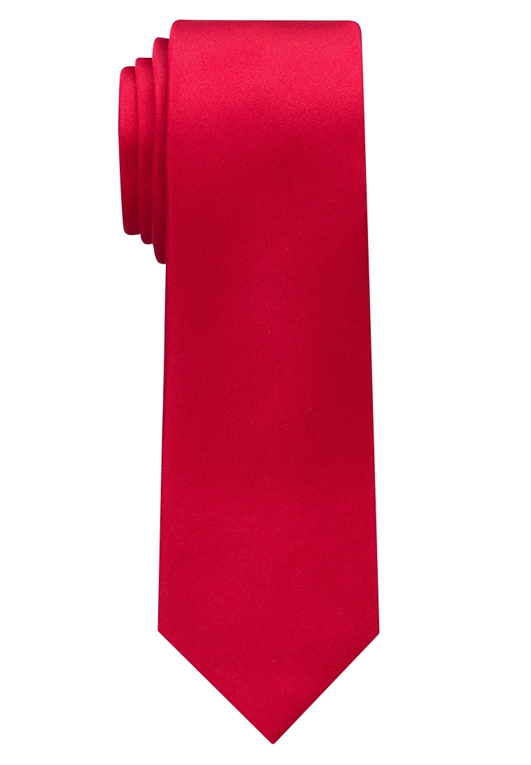 9029-55 Eterna unifarben MODE | SPEZIALIST Krawatte rot