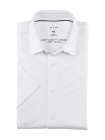 Olymp shirt LUXOR modern fit JERSEY white with New Kent collar in modern cut