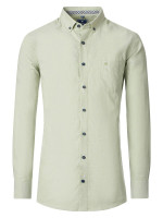 Chemise Redmond COMFORT FIT BEAUX OXFORD vert avec col Button Down en coupe classique