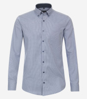 Redmond Hemd MODERN FIT STRUKTUR hellblau mit Button Down Kragen in moderner Schnittform