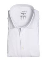 Marvelis shirt MODERN FIT JERSEY white with New Kent collar in modern cut