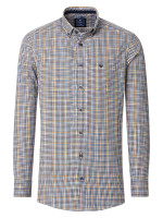 Redmond Hemd COMFORT FIT FEIN OXFORD gelb mit Button Down Kragen in klassischer Schnittform