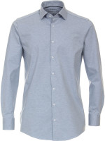 Venti overhemd MODERN FIT JERSEY lichtblauw met Kent-kraag in moderne snit