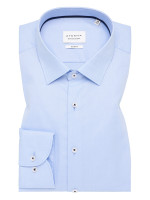 Eterna shirt SLIM FIT NATTÉ light blue with Kent collar in narrow cut