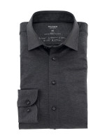 Olymp shirt LEVEL 5 JERSEY anthracite with New York Kent collar in narrow cut