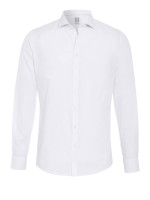 Chemise Pure EXTRA SLIM UNI STRETCH blanc avec col cutaway en coupe super étroite