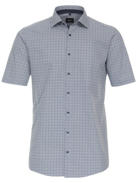 Chemise Venti MODERN FIT PRINT bleu clair avec col Kent en coupe moderne