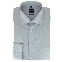 OLYMP Luxor modern fit shirt CHAMBRAY grey with New Kent collar in modern cut