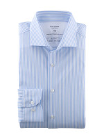 Olymp shirt LEVEL 5 JERSEY light blue with Modern Kent collar in narrow cut