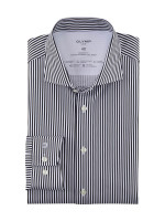 Olymp shirt LUXOR modern fit JERSEY black with Kent collar in modern cut