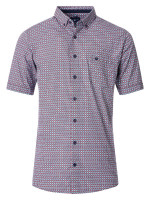 Redmond overhemd COMFORT FIT PRINT rood met Button Down-kraag in klassieke snit