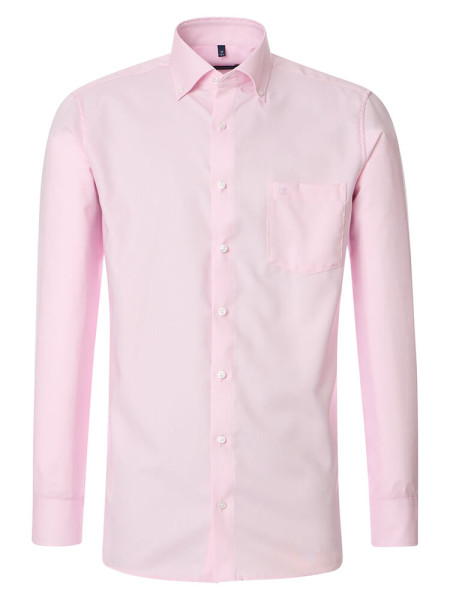 CASAMODA shirt COMFORT FIT FINE OXFORD pink with Button Down collar in classic cut