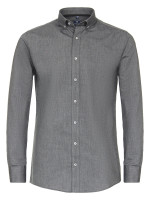 Redmond overhemd REGULAR FIT FIJNE OXFORD zwart met Button Down-kraag in klassieke snit