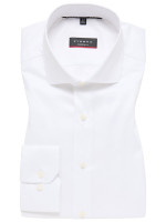 Eterna shirt MODERN FIT UNI STRETCH white with Shark collar in modern cut