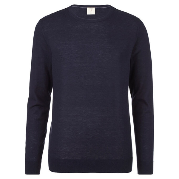 OLYMP jumper dark blue in narrow cut