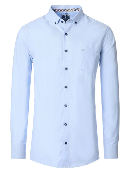 Redmond shirt COMFORT FIT FINE OXFORD light blue with Button Down collar in classic cut