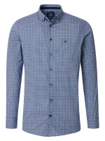 Redmond overhemd COMFORT FIT PRINT antraciet met Button Down-kraag in klassieke snit