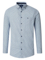 Redmond overhemd COMFORT FIT PRINT groen met Button Down-kraag in klassieke snit