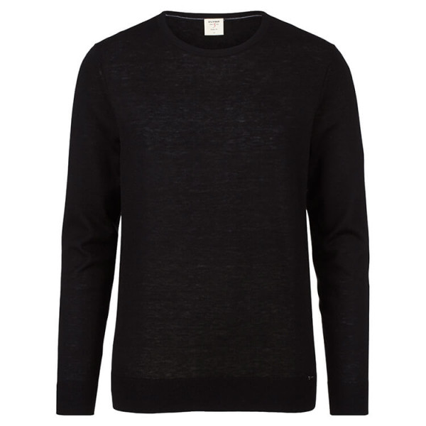 OLYMP jumper black in narrow cut