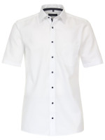 CasaModa shirt COMFORT FIT STRUCTURE white with Kent collar in classic cut