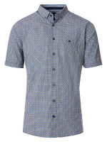 Chemise Redmond COMFORT FIT PRINT jaune avec col Button Down en coupe classique